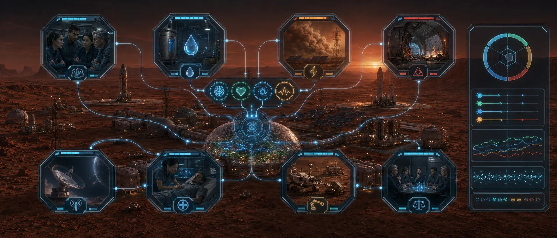 KSAT-1X conceptual eight-scene crisis matrix
